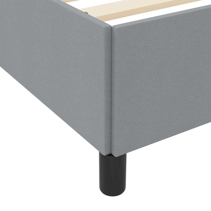 Box spring seng Lysegrå 120 x 200 cm Stof