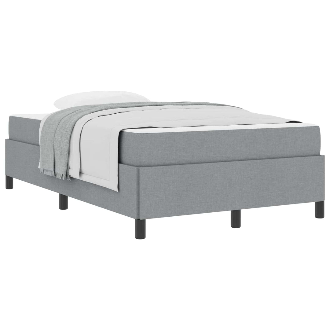 Box spring seng Lysegrå 120 x 200 cm Stof
