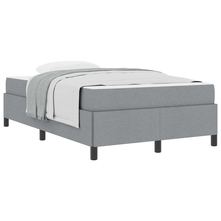 Box spring seng Lysegrå 120 x 200 cm Stof