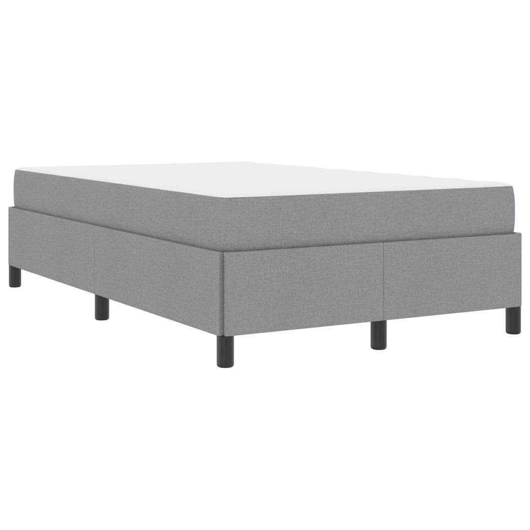 Box spring seng Lysegrå 120 x 200 cm Stof