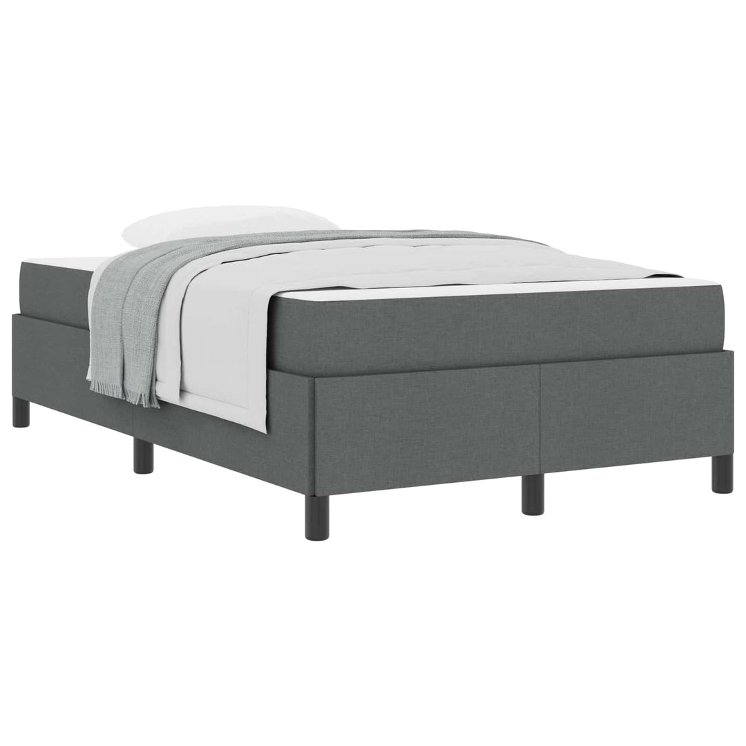 Box spring seng Mørkegrå 120 x 200 cm Stof