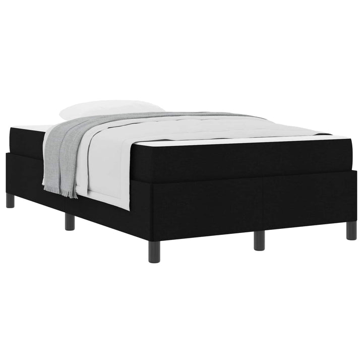 Box spring seng Sort 120 x 200 cm Stof