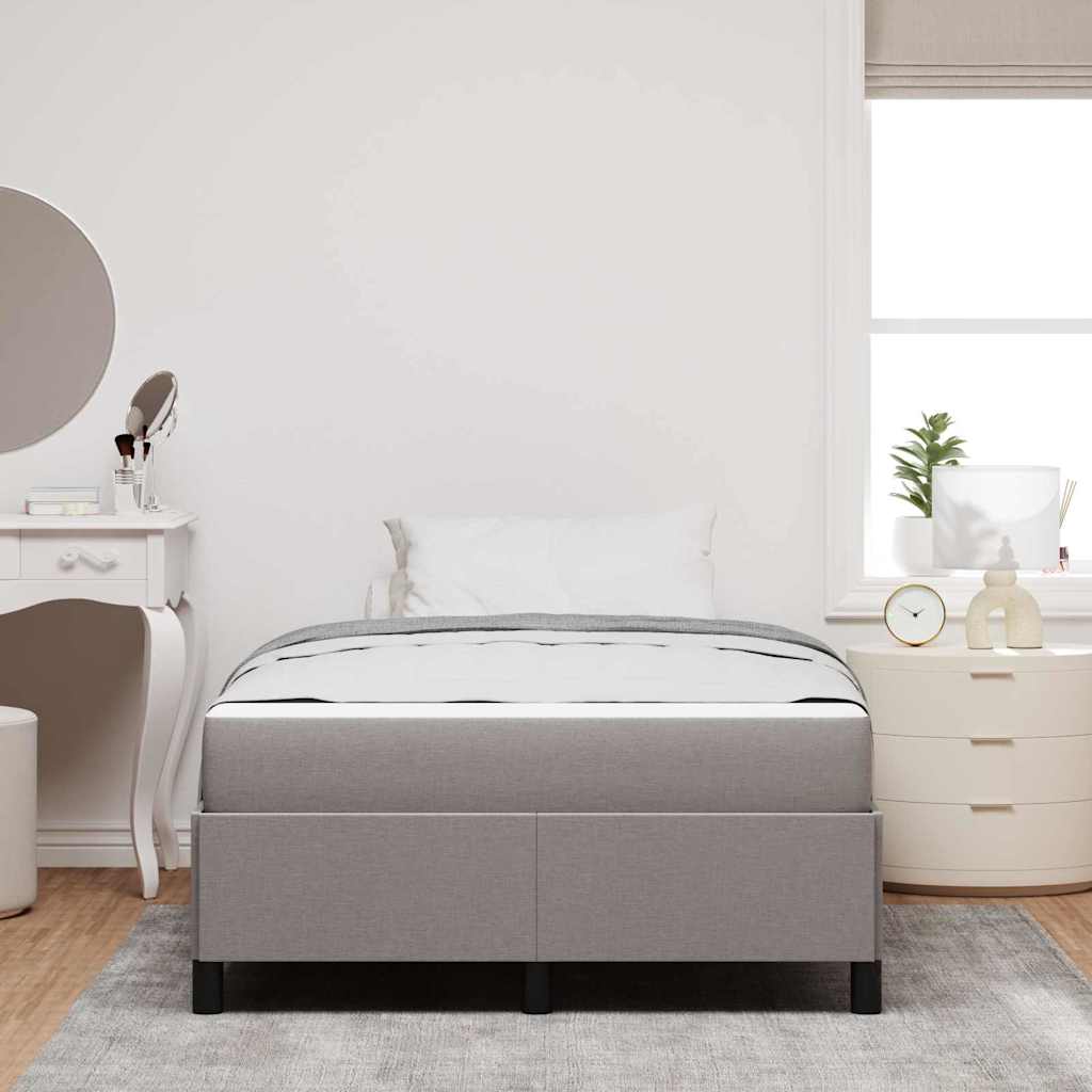 Box spring seng Gråbrun 120 x 200 cm Stof