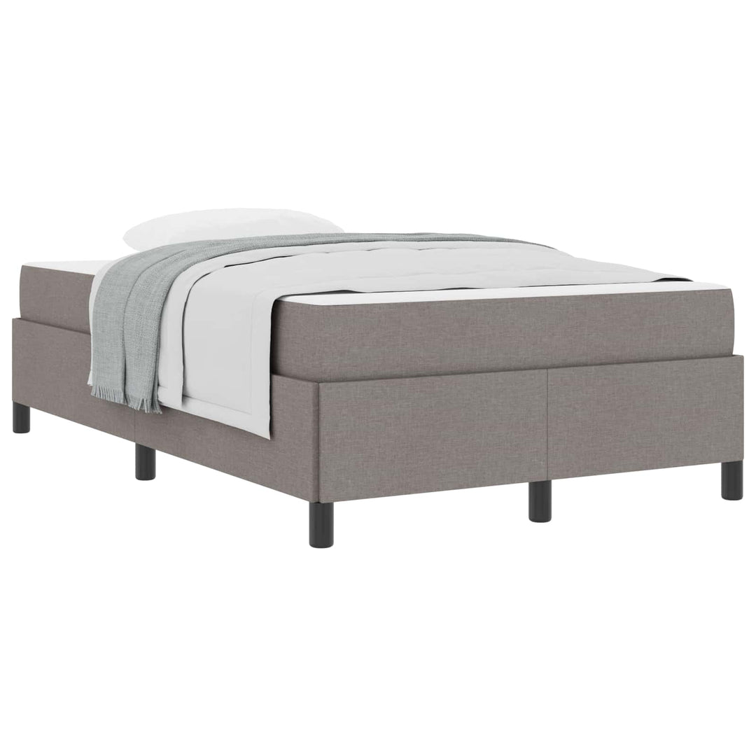 Box spring seng Gråbrun 120 x 200 cm Stof