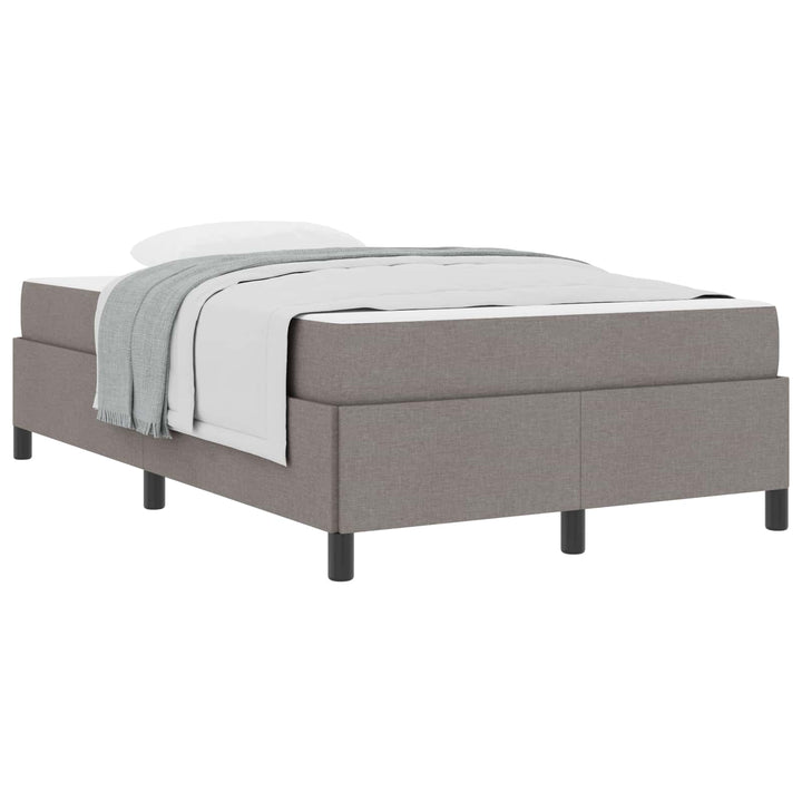 Box spring seng Gråbrun 120 x 200 cm Stof
