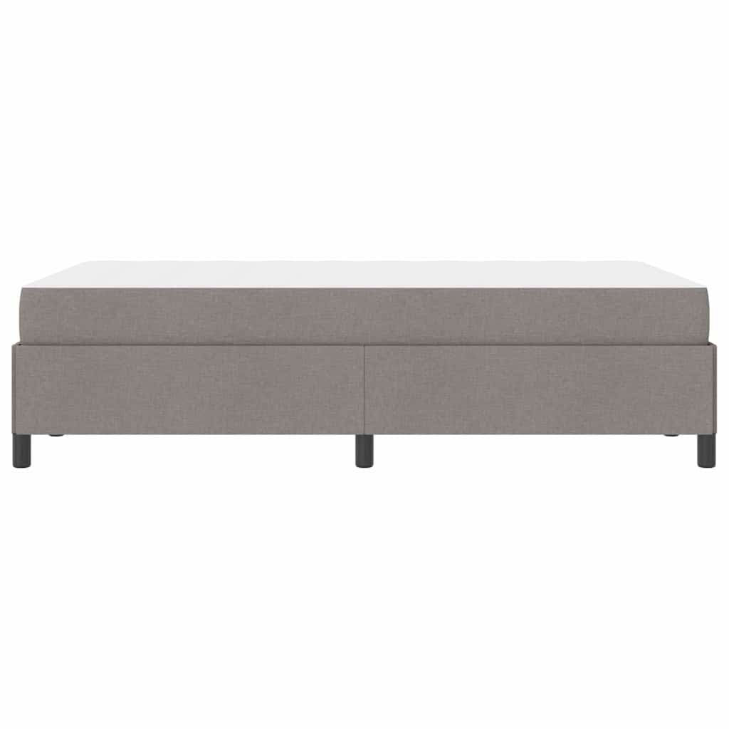 Box spring seng Gråbrun 120 x 200 cm Stof