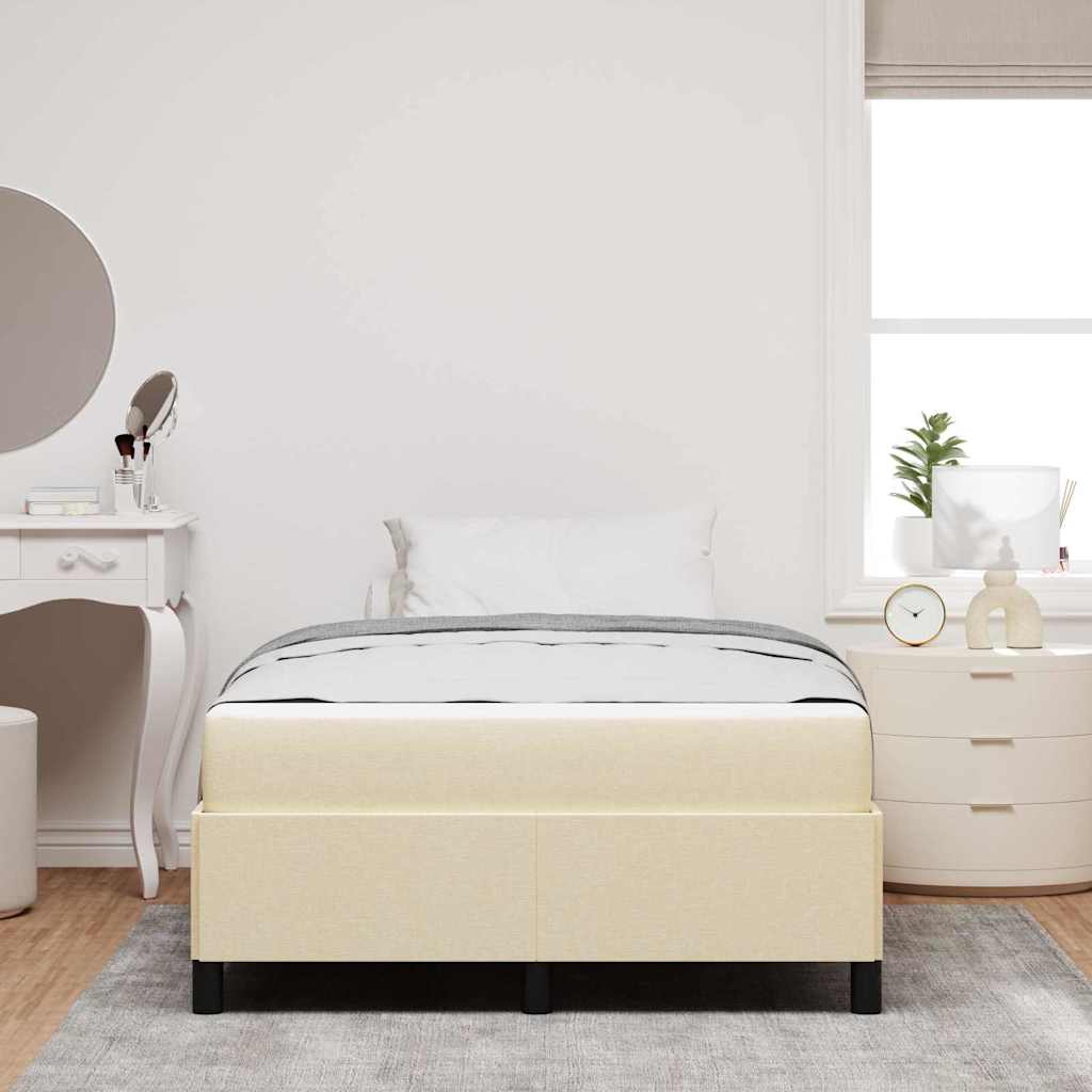 Box spring seng Creme 120 x 200 cm Stof