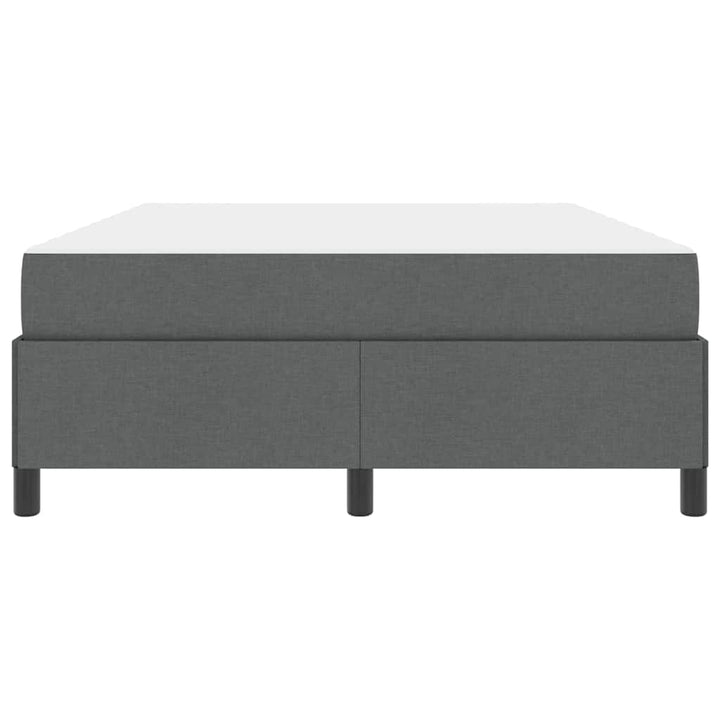 Box spring seng med madras Mørkegrå 140 x 190 cm Stof