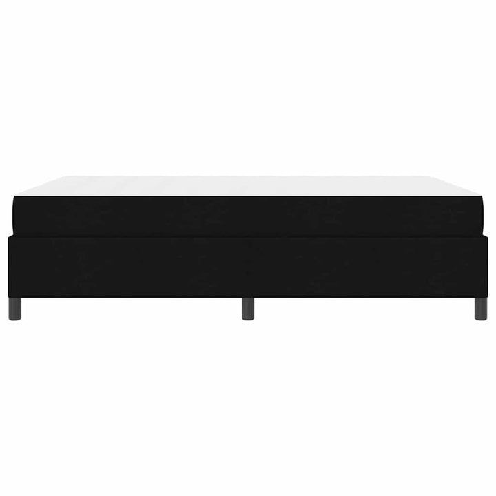 Box spring seng med madras Sort 140 x 190 cm Stof