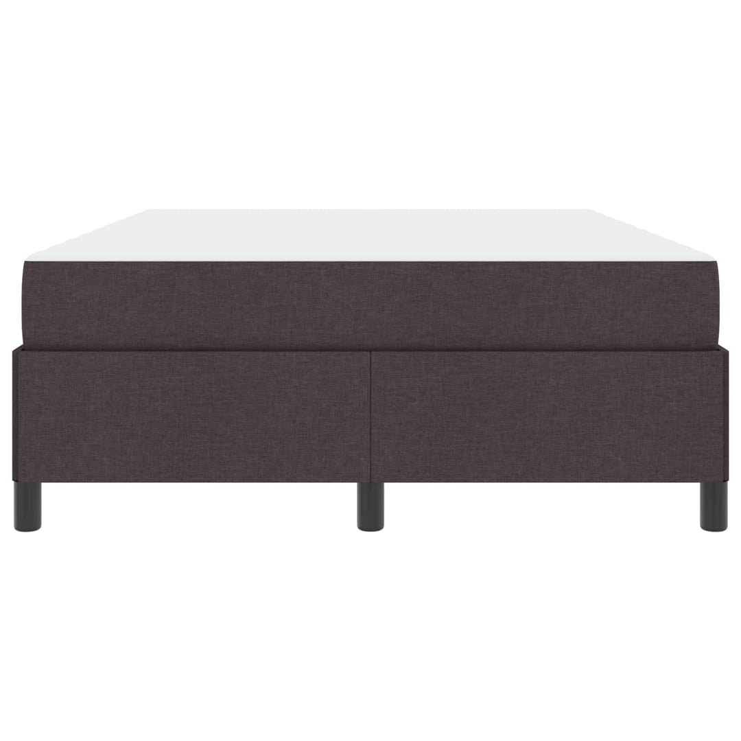 Box spring seng med madras Mørk Brun 140 x 190 cm Stof