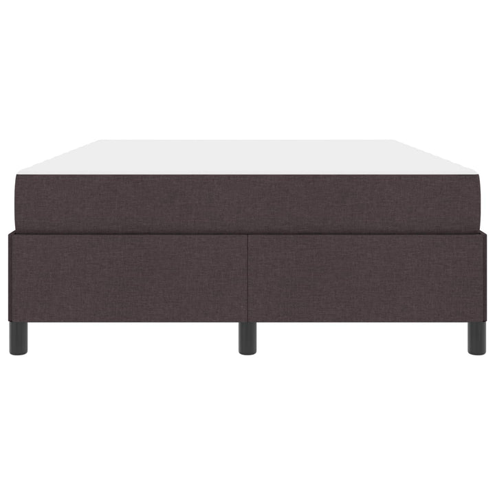 Box spring seng med madras Mørk Brun 140 x 190 cm Stof