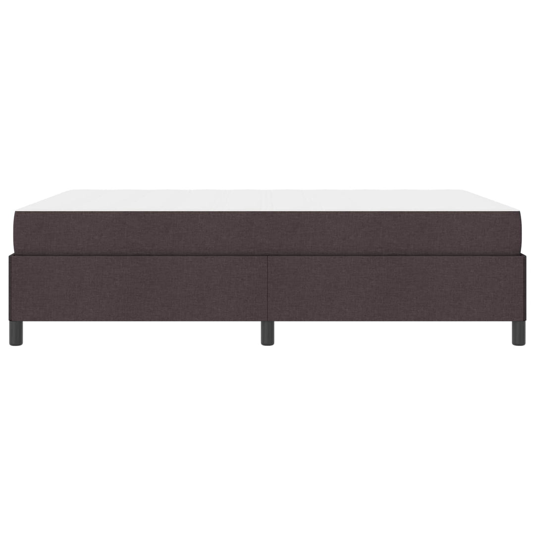 Box spring seng med madras Mørk Brun 140 x 190 cm Stof