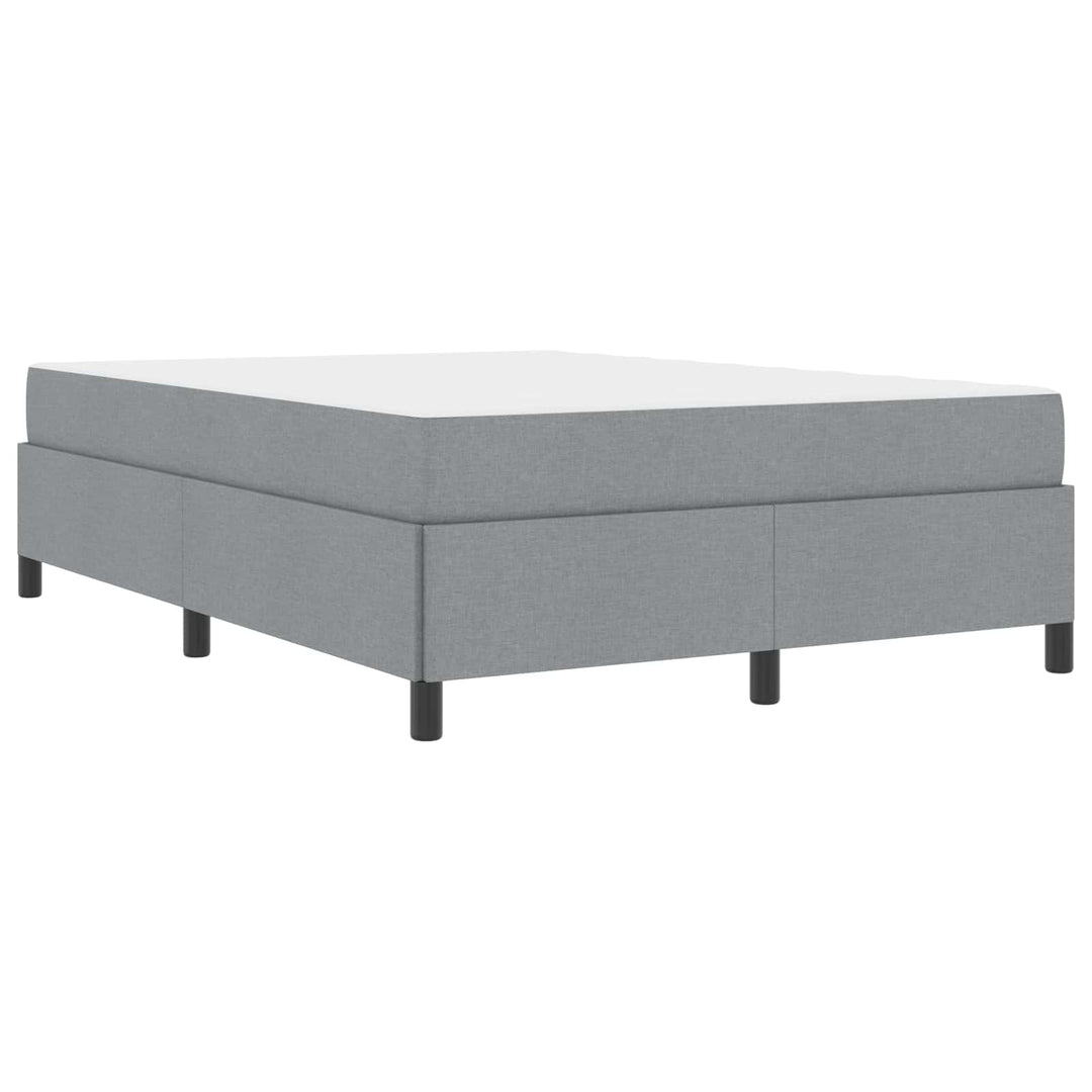 Box spring seng Lysegrå 140 x 200 cm Stof