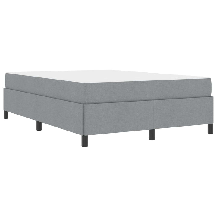 Box spring seng Lysegrå 140 x 200 cm Stof