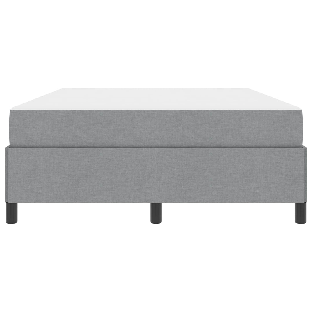 Box spring seng Lysegrå 140 x 200 cm Stof
