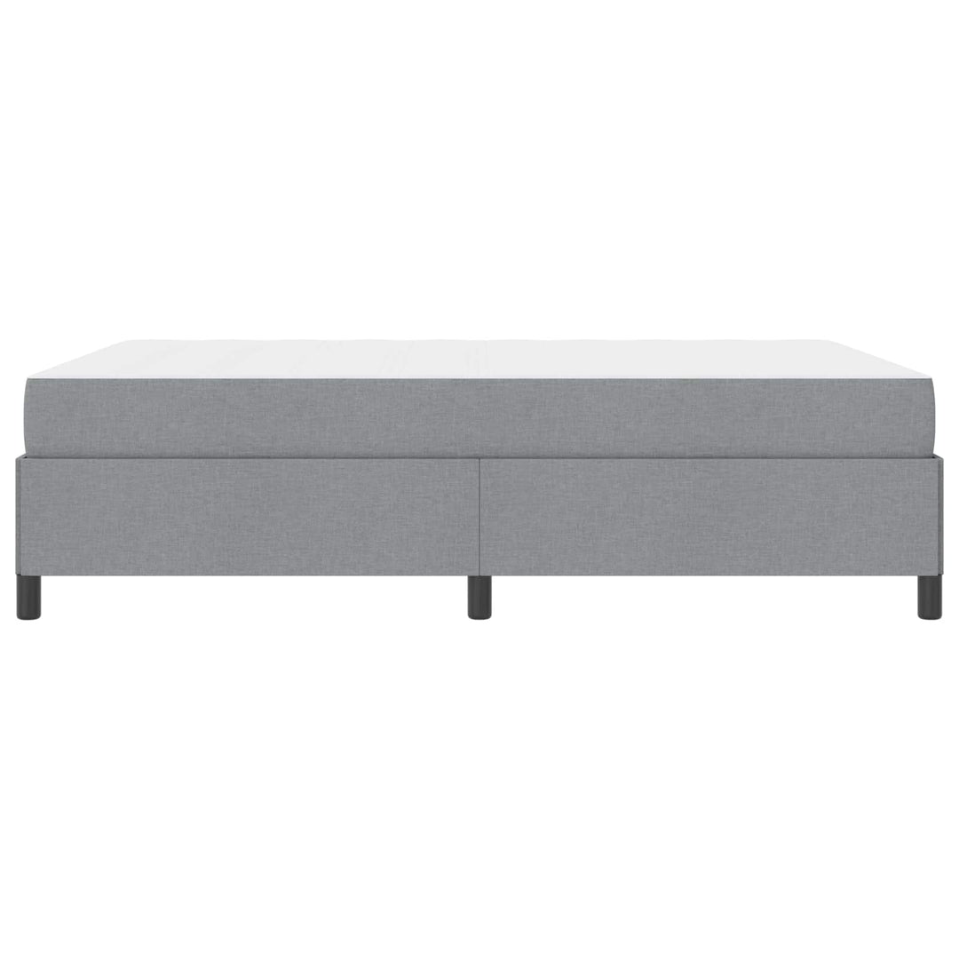Box spring seng Lysegrå 140 x 200 cm Stof