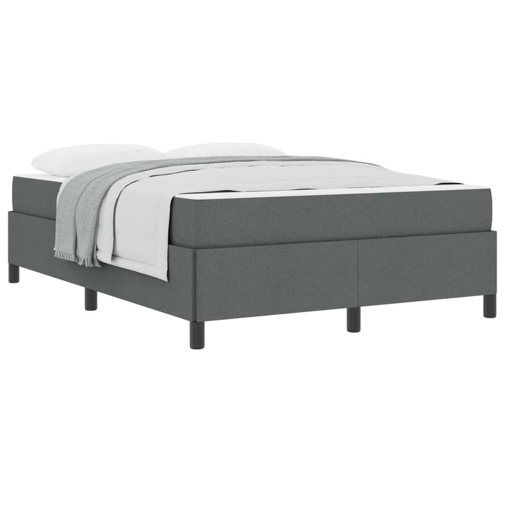 Box spring seng Mørkegrå 140 x 200 cm Stof