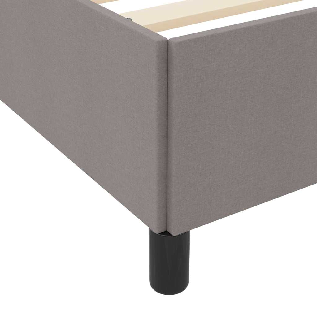 Box spring seng Gråbrun 140 x 200 cm Stof