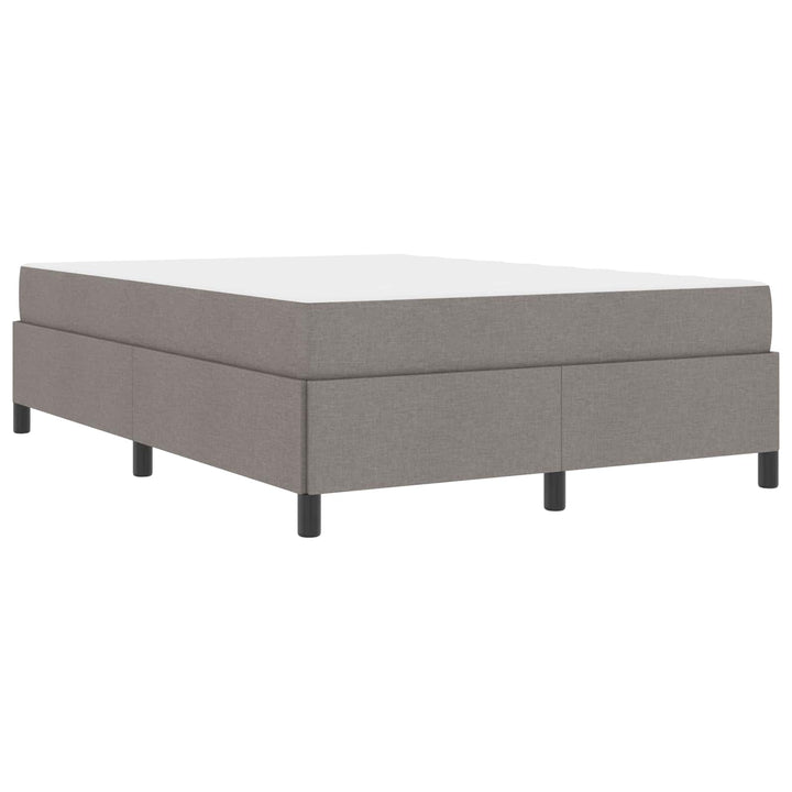 Box spring seng Gråbrun 140 x 200 cm Stof