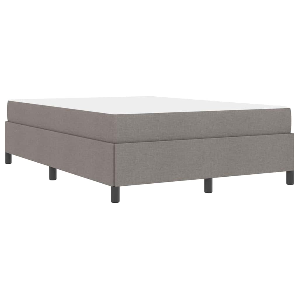 Box spring seng Gråbrun 140 x 200 cm Stof