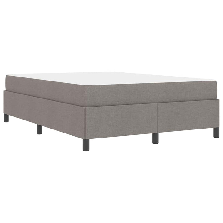 Box spring seng Gråbrun 140 x 200 cm Stof