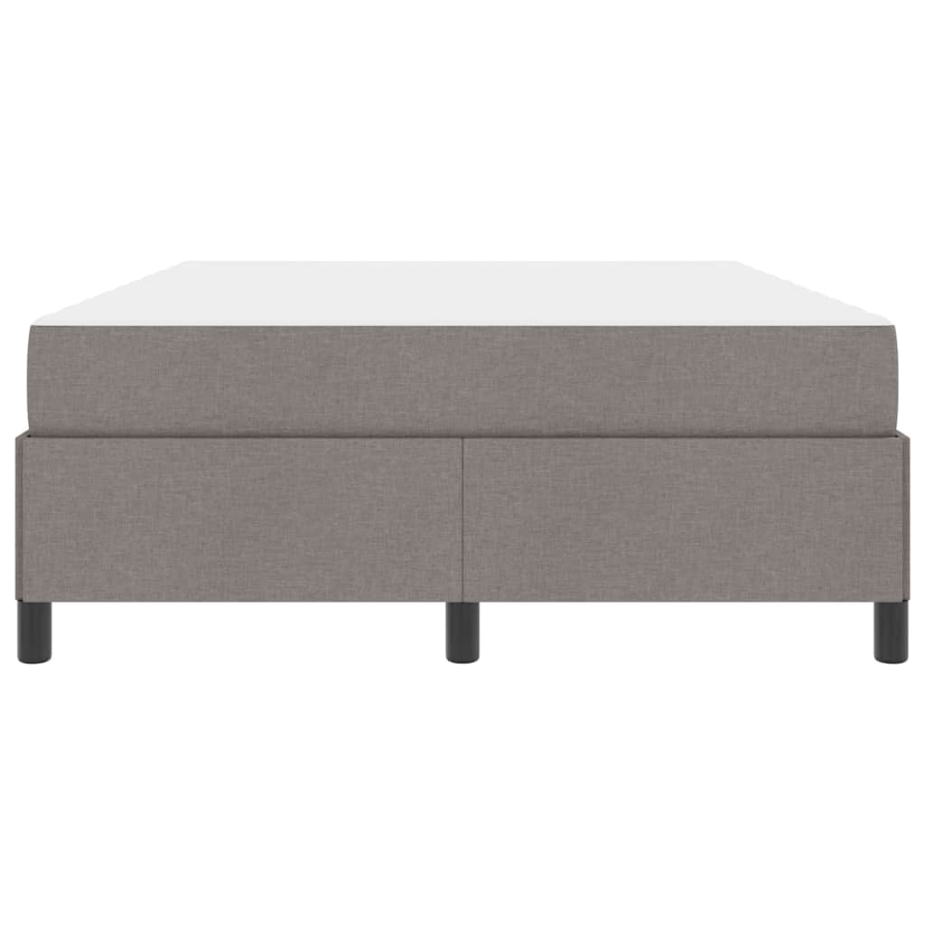 Box spring seng Gråbrun 140 x 200 cm Stof