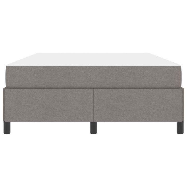 Box spring seng Gråbrun 140 x 200 cm Stof