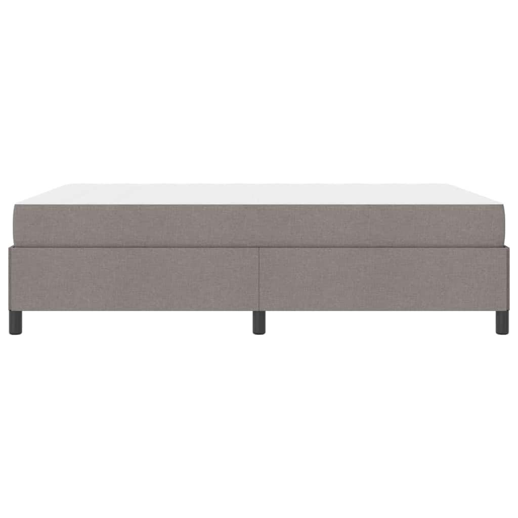 Box spring seng Gråbrun 140 x 200 cm Stof