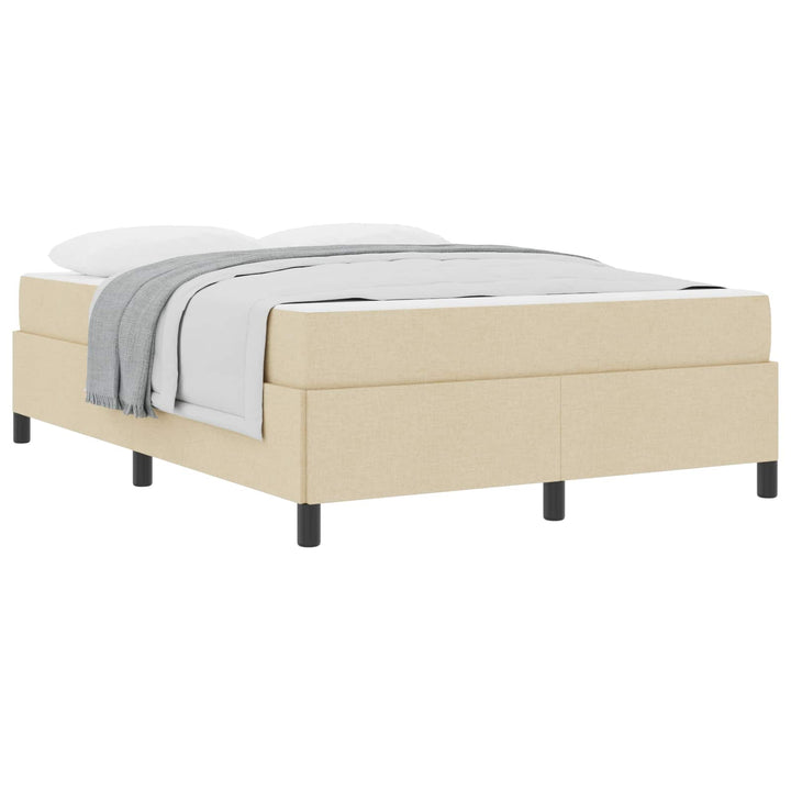 Box spring seng Creme 140 x 200 cm Stof