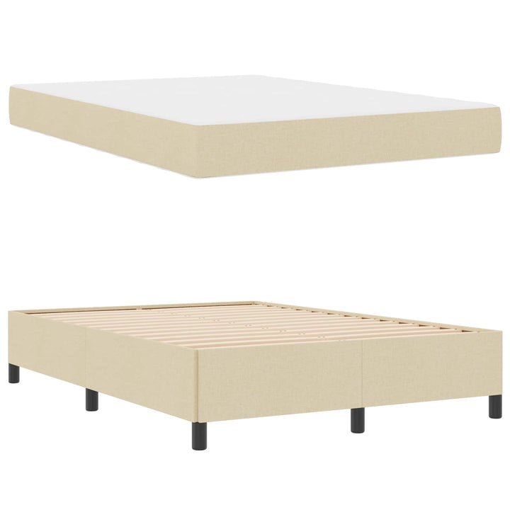 Box spring seng Creme 140 x 200 cm Stof