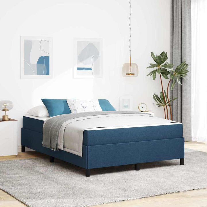 Box spring seng Blå 140 x 200 cm Stof