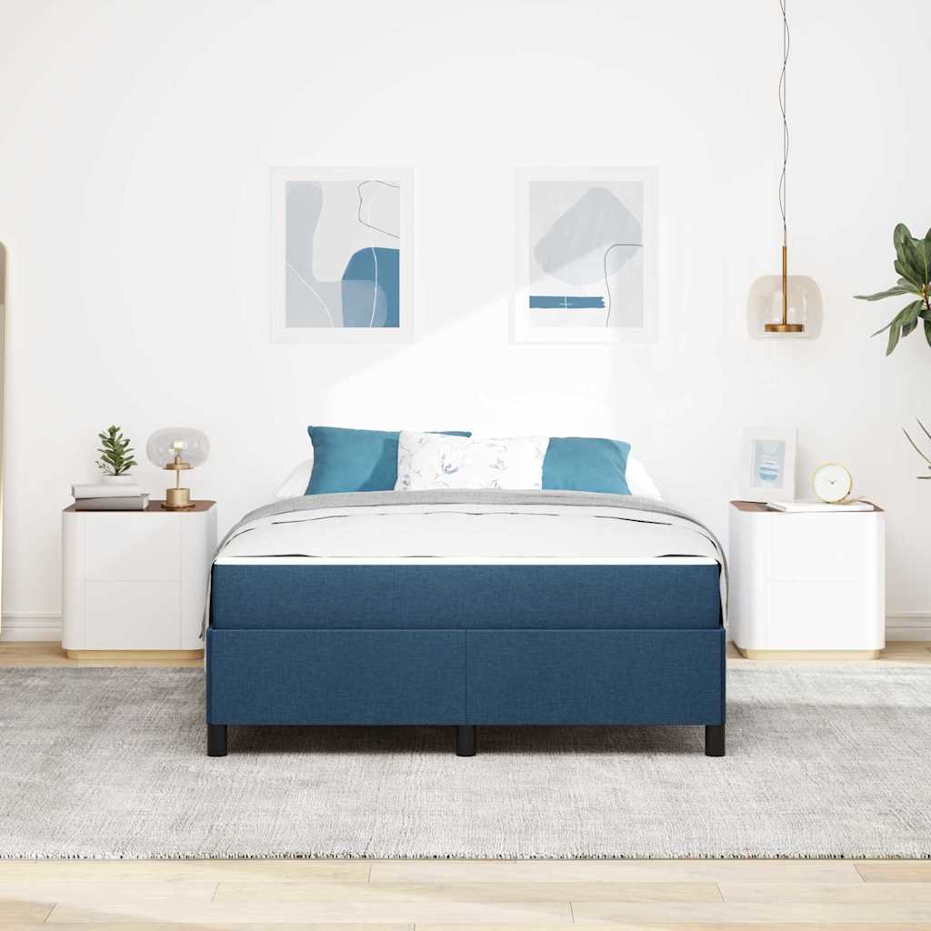 Box spring seng Blå 140 x 200 cm Stof
