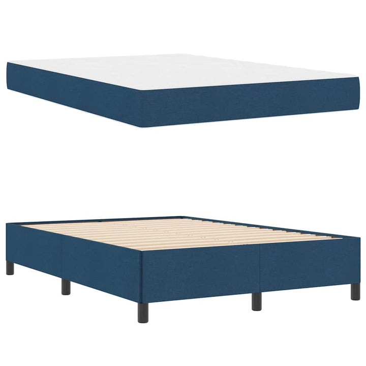 Box spring seng Blå 140 x 200 cm Stof