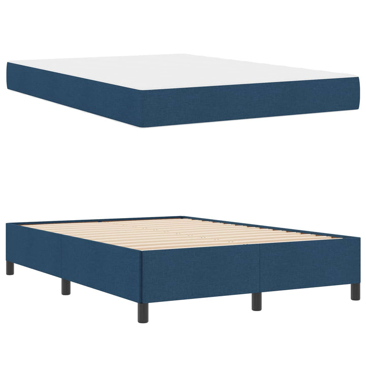 Box spring seng Blå 140 x 200 cm Stof