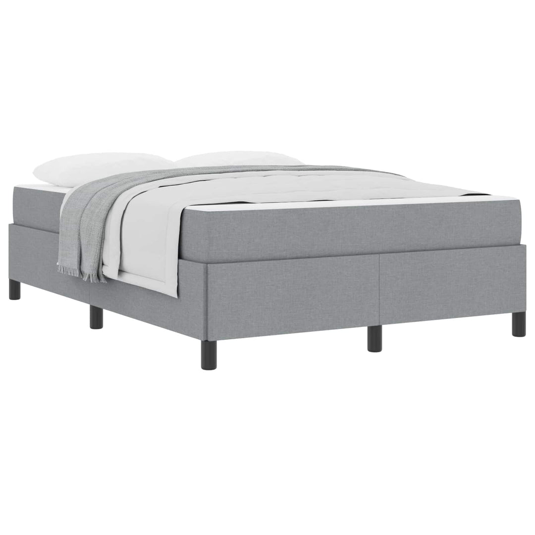 Box spring seng Lysegrå 160 x 200 cm Stof