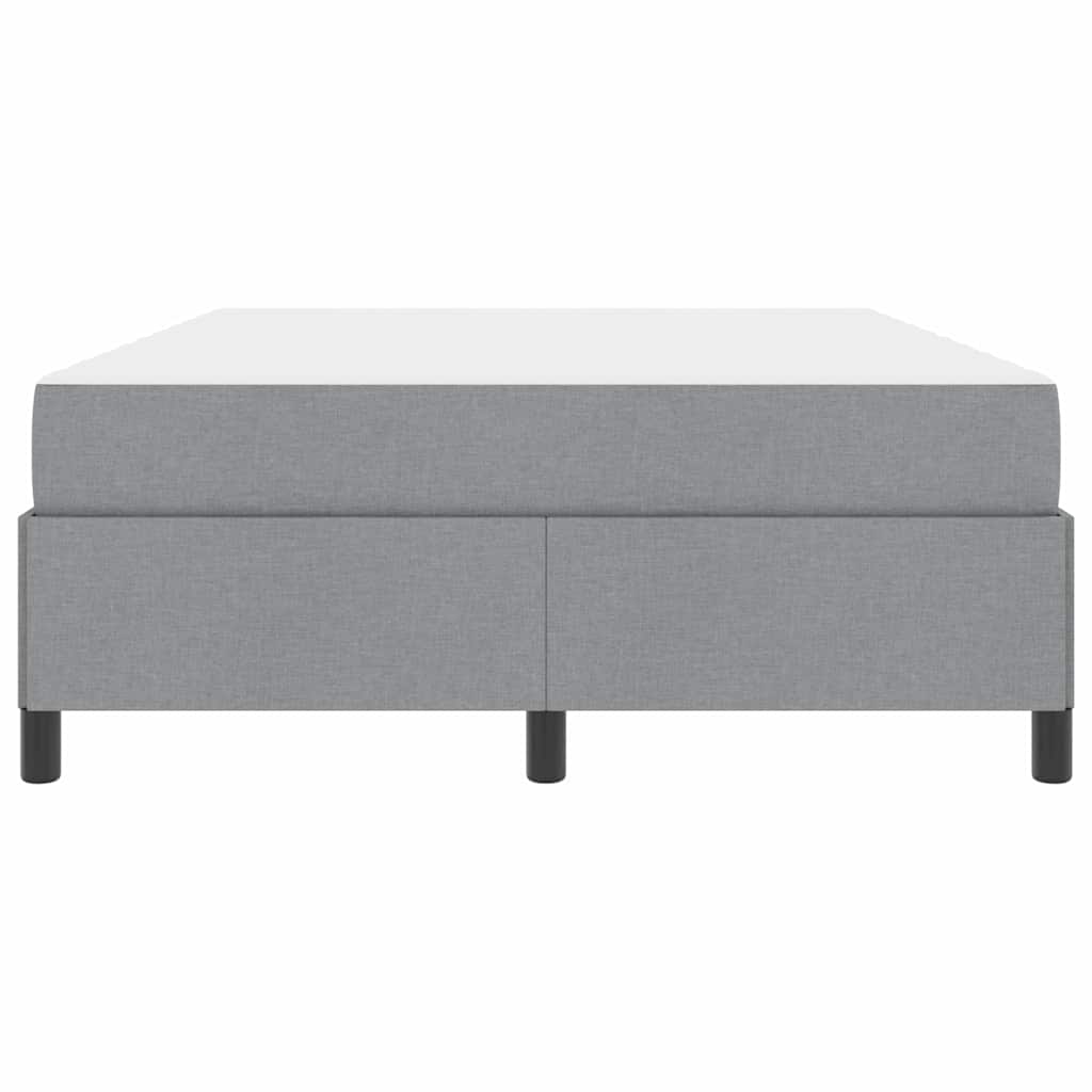 Box spring seng Lysegrå 160 x 200 cm Stof