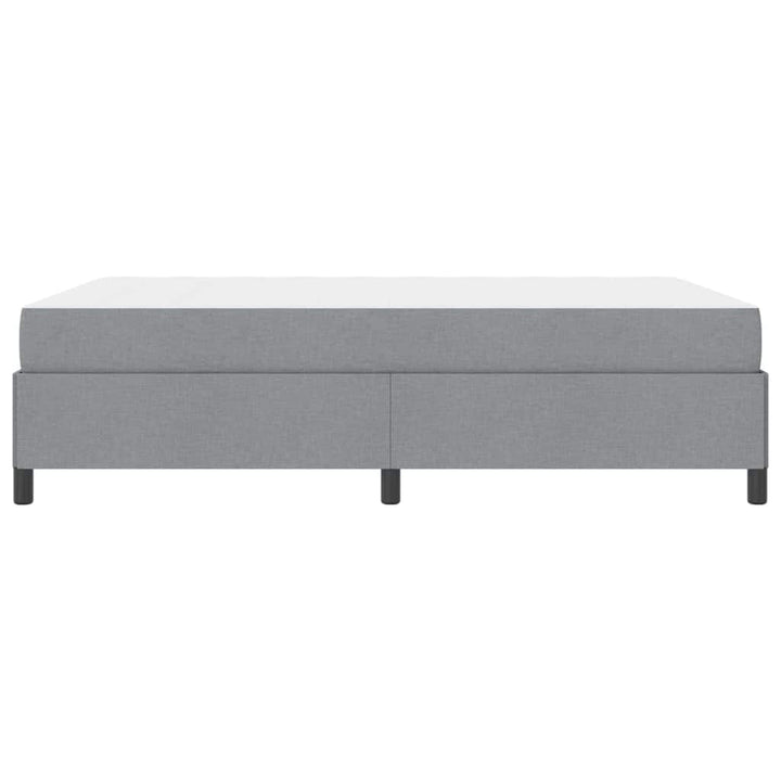 Box spring seng Lysegrå 160 x 200 cm Stof