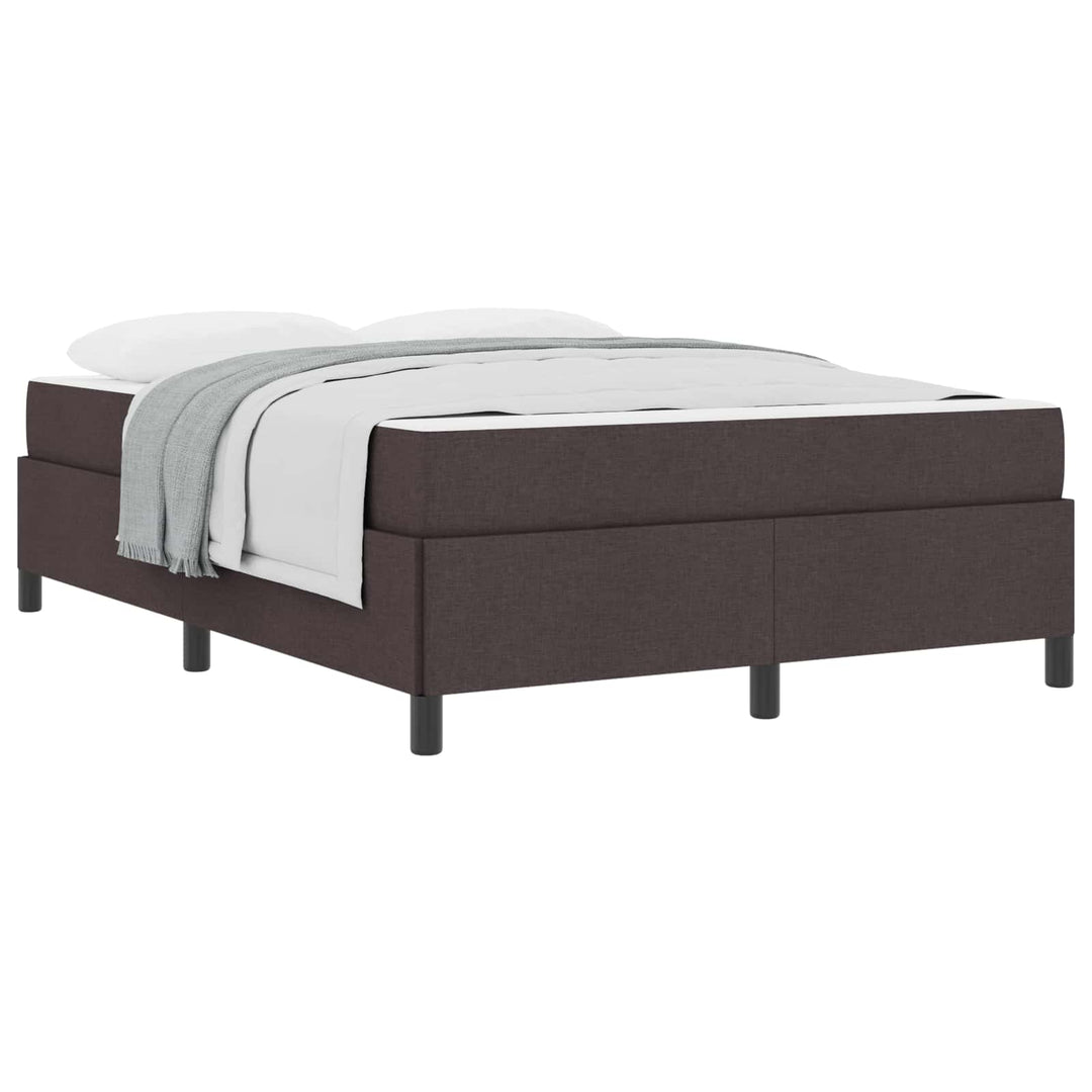 Box spring seng Mørk Brun 160 x 200 cm Stof