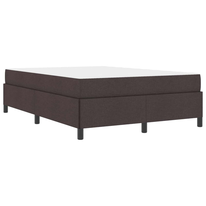 Box spring seng Mørk Brun 160 x 200 cm Stof