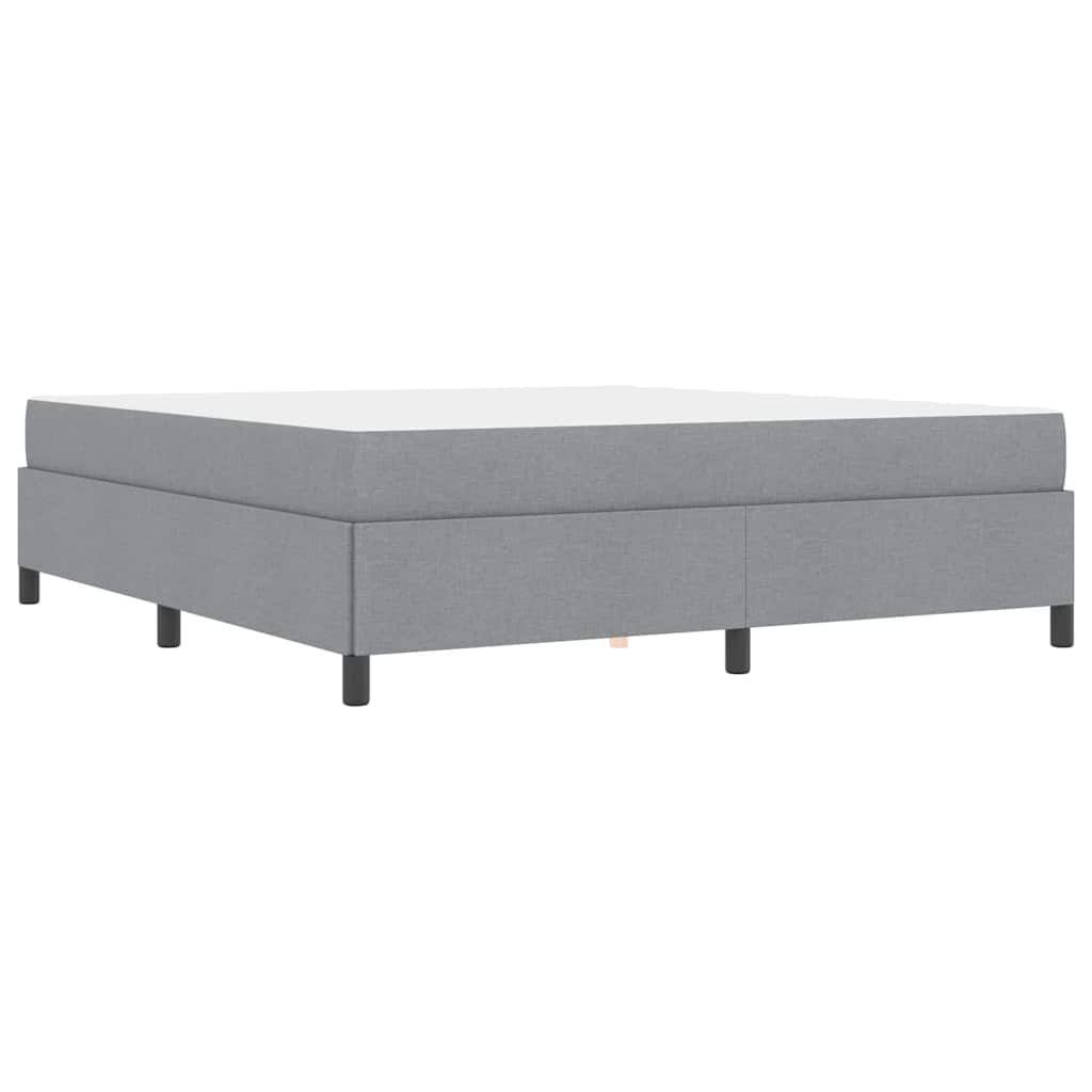 Box spring seng Lysegrå 180 x 200 cm Stof