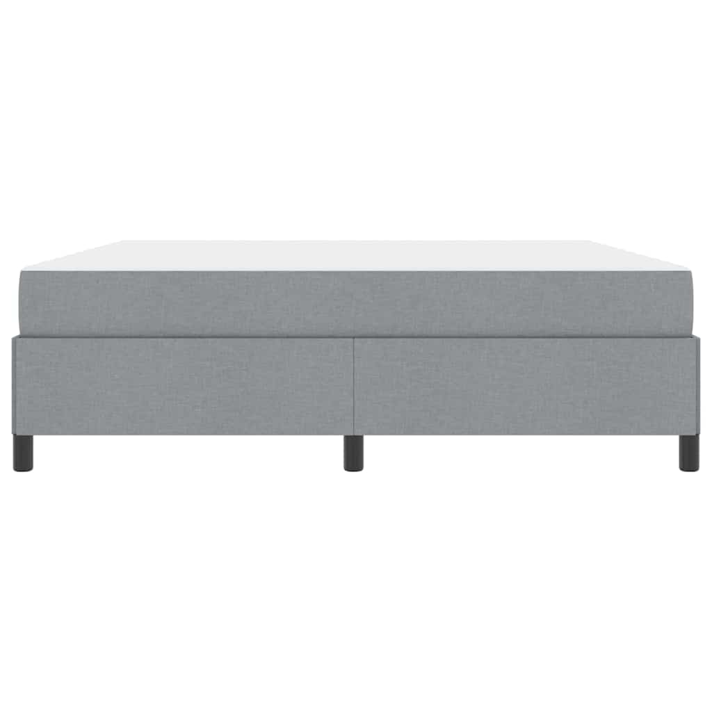 Box spring seng Lysegrå 180 x 200 cm Stof