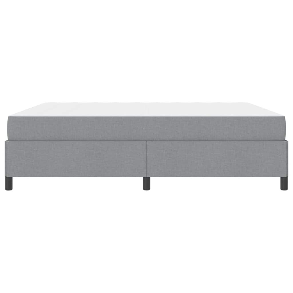 Box spring seng Lysegrå 180 x 200 cm Stof