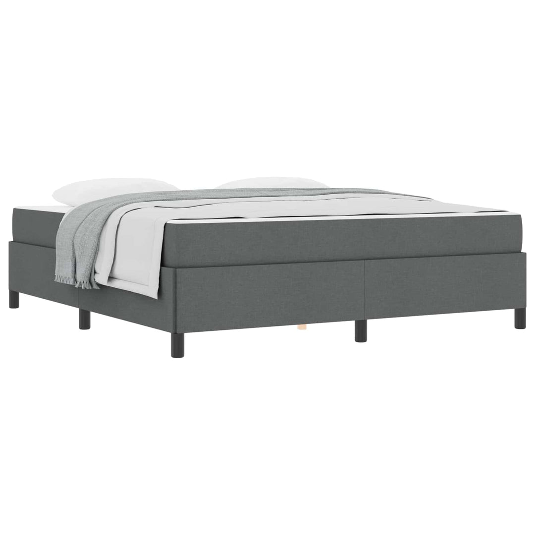 Box spring seng Mørkegrå 180 x 200 cm Stof