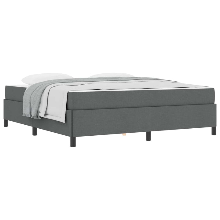 Box spring seng Mørkegrå 180 x 200 cm Stof