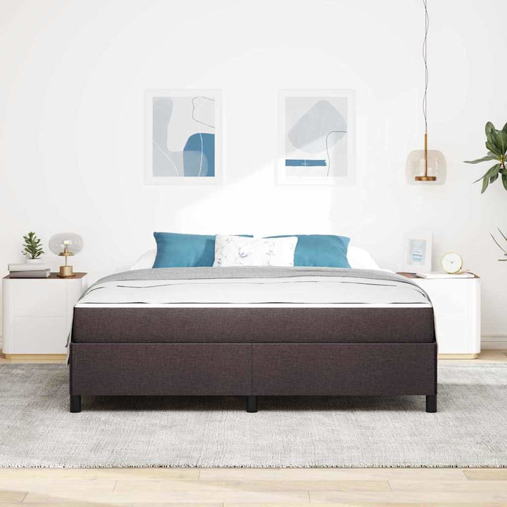 Box spring seng Mørk Brun 180 x 200 cm Stof