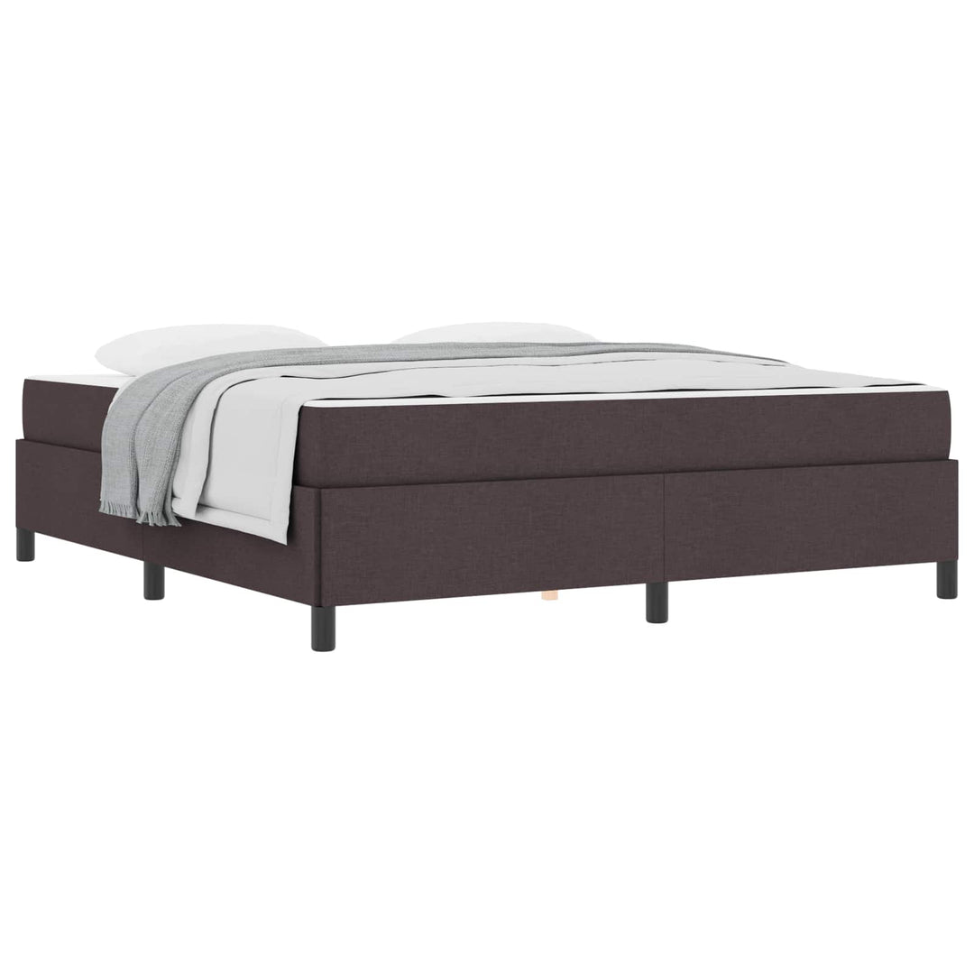 Box spring seng Mørk Brun 180 x 200 cm Stof