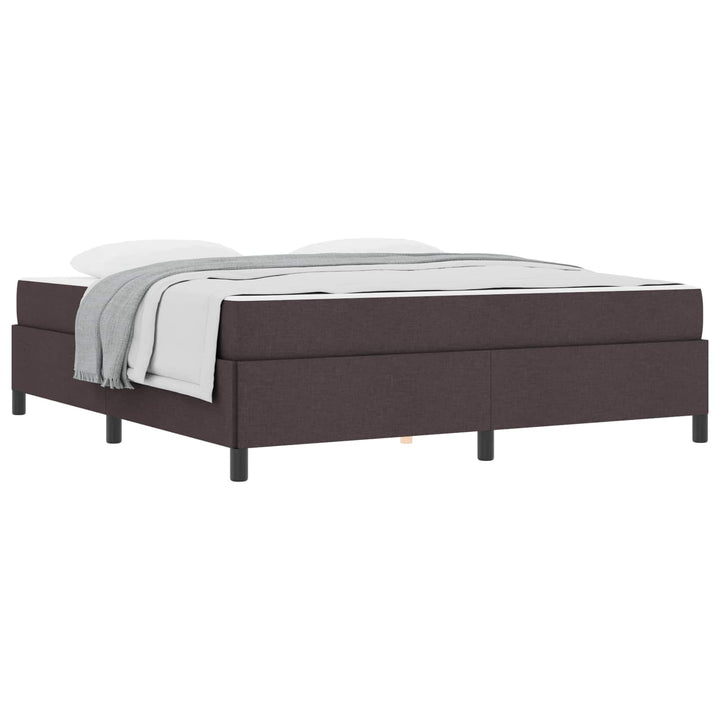 Box spring seng Mørk Brun 180 x 200 cm Stof
