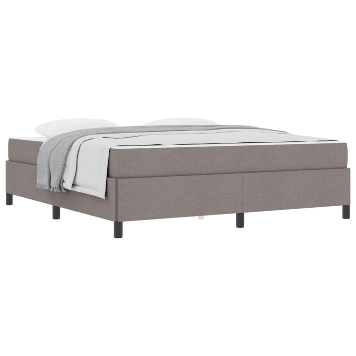 Box spring seng Gråbrun 180 x 200 cm Stof
