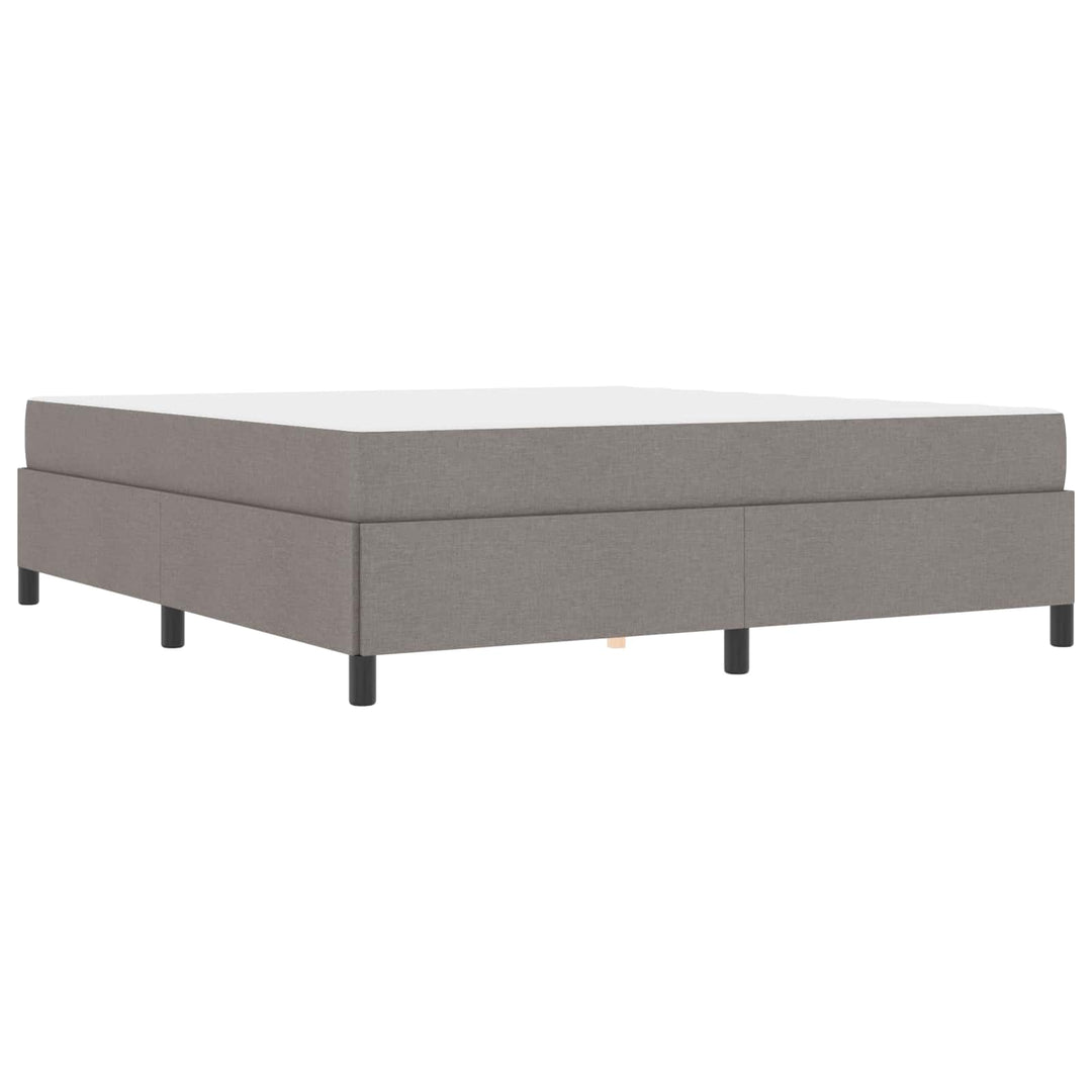 Box spring seng Gråbrun 180 x 200 cm Stof