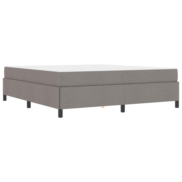 Box spring seng Gråbrun 180 x 200 cm Stof